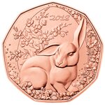 Pièce de monnaie 5 euro Autriche 2018 – Lapin de Pâques