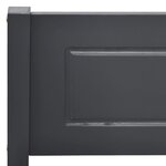 vidaXL Cadre de lit sans matelas bois massif de pin gris 200x200 cm