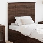 vidaXL Tête de lit avec tête de lit Chêne brun 80 cm Bois d'ingénierie