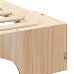 vidaXL Cadre de lit surélevé avec stockage Marron 160 x 210 cm bois