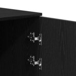 vidaXL Armoire de rangement noir 40x45x103 5 cm bois d'ingénierie