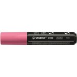 Marqueur pointe large FREE acrylic T800C rose STABILO