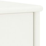 vidaXL Table de chevet Blanc 35x30x40 cm Bois de pin massif