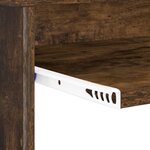 vidaXL Bureau d'ordinateur en chêne fumé Chêne fumé Bois d'ingénierie