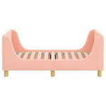 vidaXL Cadre de lit pour tout-petit avec tête de lit Rose 70 x 140 cm