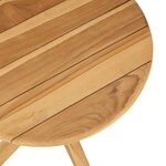 vidaXL Table d'appoint Marron 40 x 40 x 41 cm Bois de teck solide