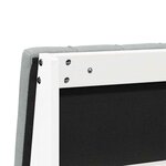 vidaXL Tête de lit capitonnée Gris clair 120 cm Pin massif