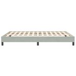 vidaXL Sommier à lattes de lit sans matelas gris clair 140x210 cm