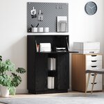 vidaXL Bureau d'écriture en chêne noir Chêne noir Bois d'ingénierie Moyen