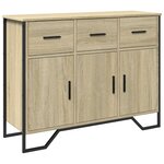 vidaXL Buffet chêne sonoma 97x32 5x74 5 cm bois d'ingénierie