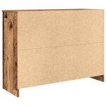 vidaXL Buffet avec tiroir vieux bois 101x35x76 cm bois d'ingénierie