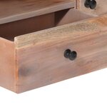 vidaXL Meuble TV 118x30x40 cm Bois d'acacia massif