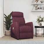 vidaXL Fauteuil électrique de massage Violet Tissu