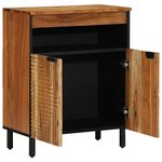 vidaXL Buffet avec étagère Marron 60 x 33 x 75 cm Bois d'acacia massif