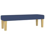 vidaXL Banc Bleu 100x30x30 cm Tissu