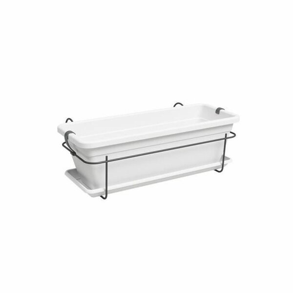 Jardinière VENEZIA balcon KIT 50 ma - Blanc 50 x 29 x 17 5 cm