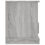 vidaXL Meuble TV sonoma gris 93x35 5x45 cm bois d'ingénierie