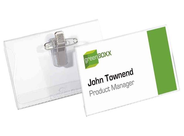 Pack de 5 Porte-badges avec Pince combi 54 x 90 mm DURABLE