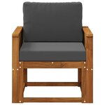 vidaXL Sofa de milieu extérieur Bois d'Acacia Massif Naturel