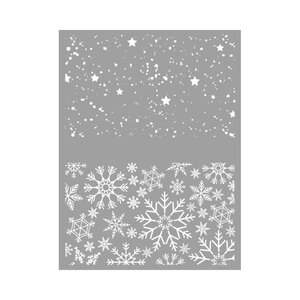 Silkscreen ecran de sérigraphie - flocons de neige etoiles noel