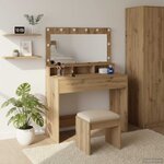 vidaXL Table de Toilette Chêne artisanal 100 x 41 x 135 cm