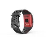 WEE PLUG Explorer 3s Montre Connectée - GPS - Cardio - Bluetooth - Multisports - IP68 - Noir/Rouge