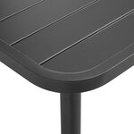 vidaXL Ensemble à manger d'extérieur 5 Pièces Acier Gris foncé