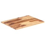 vidaXL Dessus de table Bois solide 25-27 mm 60x90 cm