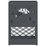 vidaXL Support de parapluie anthracite 28x12x41 cm en acier