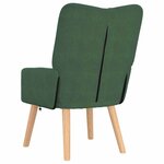 vidaXL Fauteuil relaxant Vert jungle 63 x 67 x 94 cm tissu