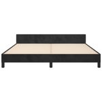 vidaXL Cadre de lit sans matelas noir velours