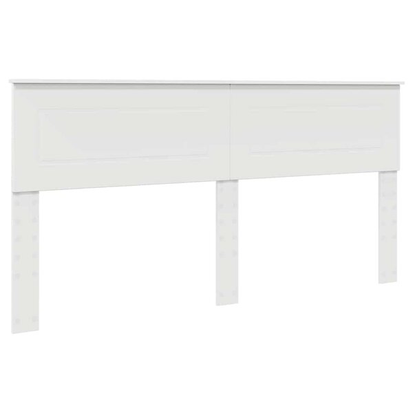 vidaXL Tête de lit avec tête de lit Blanc 180 cm Bois d'ingénierie