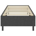 vidaXL Sommier à lattes de lit Gris Tissu 100x200 cm