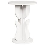 vidaXL Table d'appoint Blanc 39.5 x 39.5 x 53.5 cm Bois massif en pin