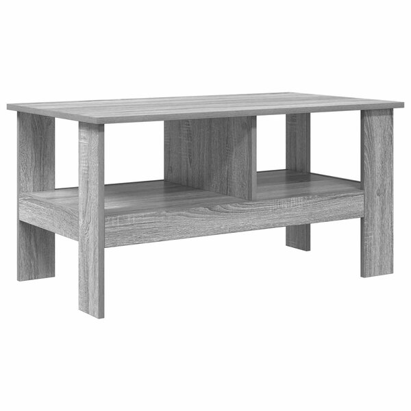 vidaXL Table basse Gris Sonoma 90 x 50 x 45 cm Bois d'ingénierie