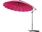 Parasol jardin déporté Alu "Lili 3" - Style Japonais - Ø3m - Rose