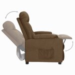 vidaXL Fauteuil Marron Tissu