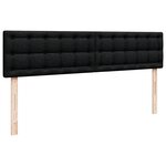 VidaXL Cadre de lit ottoman avec matelas noir 160x200 cm tissu