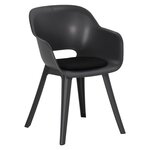 Madison Coussins de siège Panama lot de 2 39x36 cm Noir
