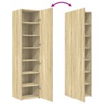 vidaXL Buffet haut chêne sonoma 45x42 5x185 cm bois d'ingénierie