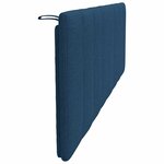 vidaXL Coussin de tête de lit Hanko bleu 160 cm tissu