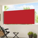 vidaXL Auvent latéral rétractable de patio 120x500 cm Rouge