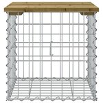 vidaXL Banc de jardin design gabion 43x44x42 cm bois de pin imprégné