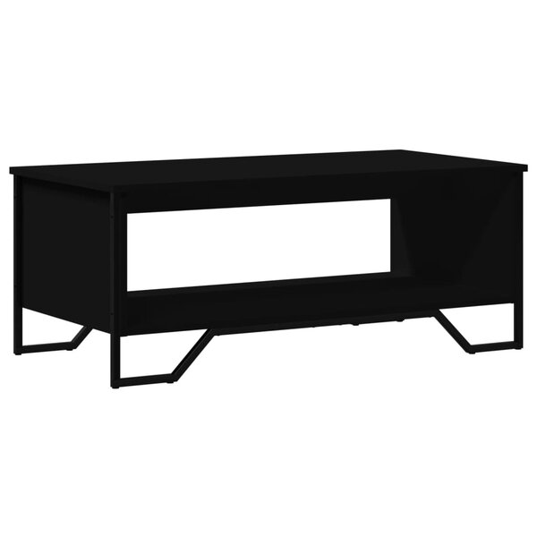 vidaXL Table basse noir 100x51x40 cm bois d'ingénierie