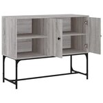 vidaXL Buffet sonoma gris 100x40x79 5 cm bois d'ingénierie