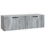 vidaXL Meuble TV mural Sonoma gris 98 x 31 x 30 cm Bois d'ingénierie