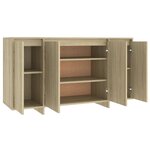 vidaXL Buffet chêne sonoma 135x41x75 cm bois d'ingénierie