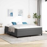 vidaXL Cadre de lit plateforme Gris clair 180 x 200 cm