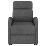 vidaXL Fauteuil Gris foncé Tissu