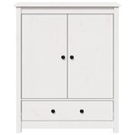 vidaXL Buffet Blanc 83x41 5x100 cm Bois massif de pin
